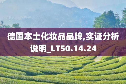 德国本土化妆品品牌,实证分析说明_LT50.14.24