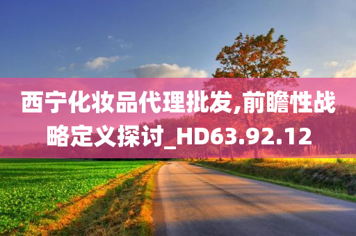 西宁化妆品代理批发,前瞻性战略定义探讨_HD63.92.12