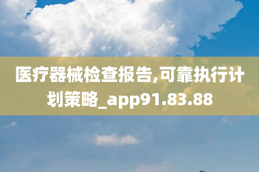 医疗器械检查报告,可靠执行计划策略_app91.83.88