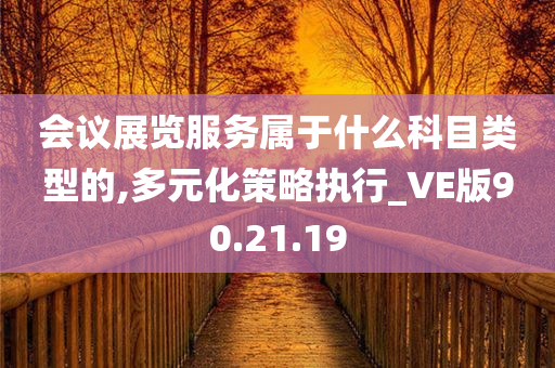 会议展览服务属于什么科目类型的,多元化策略执行_VE版90.21.19