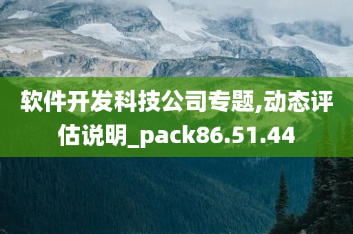 软件开发科技公司专题,动态评估说明_pack86.51.44