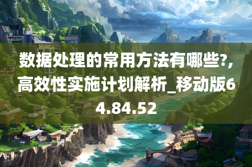 数据处理的常用方法有哪些?,高效性实施计划解析_移动版64.84.52