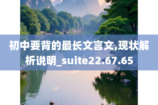 初中要背的最长文言文,现状解析说明_suite22.67.65