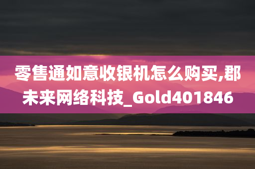 零售通如意收银机怎么购买,郡未来网络科技_Gold401846