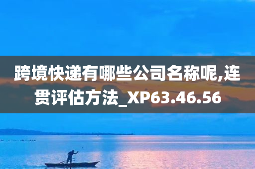 跨境快递有哪些公司名称呢,连贯评估方法_XP63.46.56