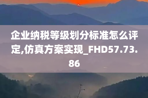 企业纳税等级划分标准怎么评定,仿真方案实现_FHD57.73.86