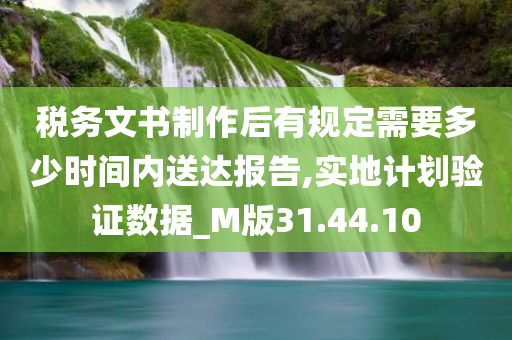 税务文书制作后有规定需要多少时间内送达报告,实地计划验证数据_M版31.44.10