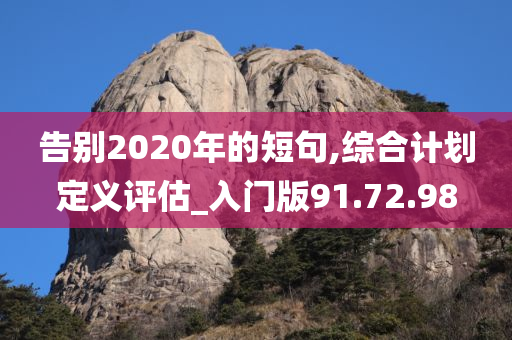 告别2020年的短句,综合计划定义评估_入门版91.72.98