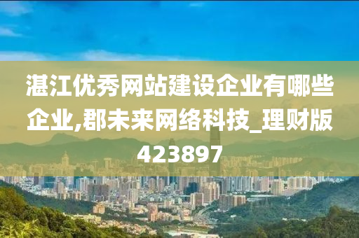 湛江优秀网站建设企业有哪些企业,郡未来网络科技_理财版423897