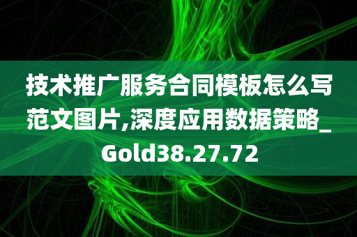 技术推广服务合同模板怎么写范文图片,深度应用数据策略_Gold38.27.72