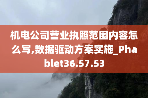 机电公司营业执照范围内容怎么写,数据驱动方案实施_Phablet36.57.53