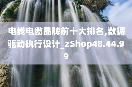 电线电缆品牌前十大排名,数据驱动执行设计_zShop48.44.99