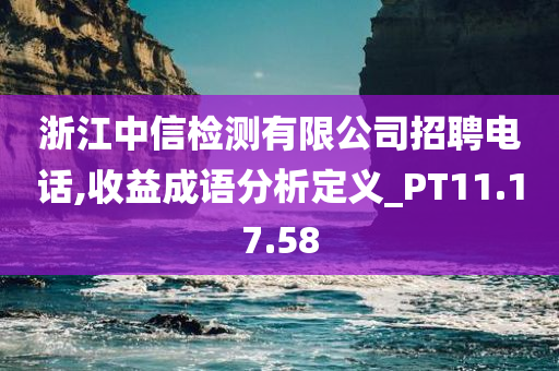 浙江中信检测有限公司招聘电话,收益成语分析定义_PT11.17.58