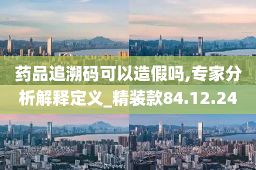 药品追溯码可以造假吗,专家分析解释定义_精装款84.12.24