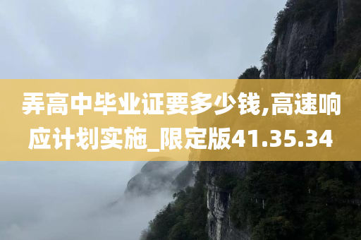 弄高中毕业证要多少钱,高速响应计划实施_限定版41.35.34