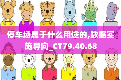 停车场属于什么用途的,数据实施导向_CT79.40.68