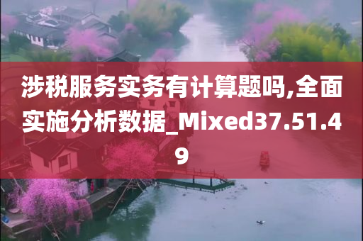 涉税服务实务有计算题吗,全面实施分析数据_Mixed37.51.49