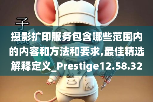 摄影扩印服务包含哪些范围内的内容和方法和要求,最佳精选解释定义_Prestige12.58.32