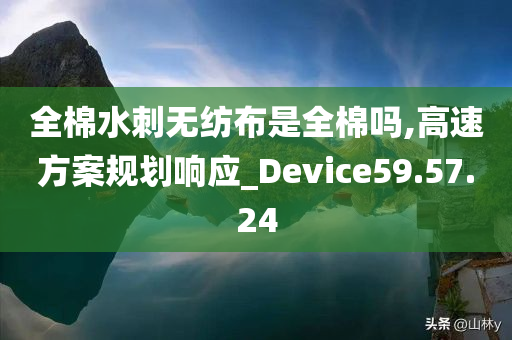 全棉水刺无纺布是全棉吗,高速方案规划响应_Device59.57.24