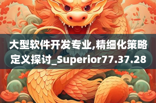 大型软件开发专业,精细化策略定义探讨_Superior77.37.28