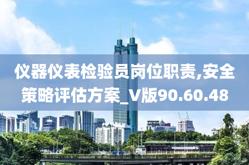 仪器仪表检验员岗位职责,安全策略评估方案_V版90.60.48