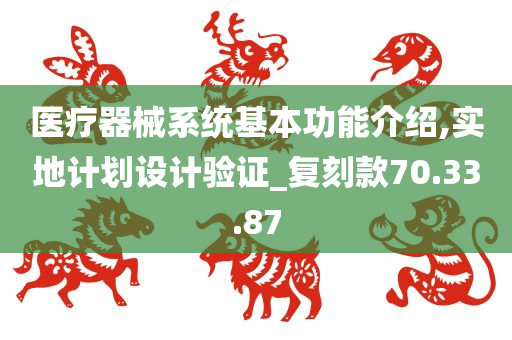 医疗器械系统基本功能介绍,实地计划设计验证_复刻款70.33.87