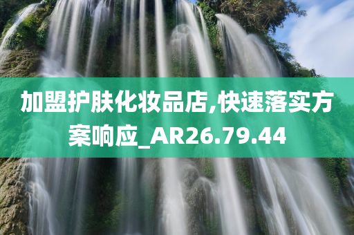 加盟护肤化妆品店,快速落实方案响应_AR26.79.44