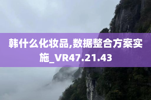 韩什么化妆品,数据整合方案实施_VR47.21.43