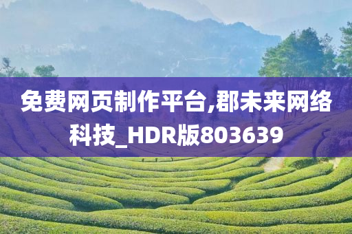 免费网页制作平台,郡未来网络科技_HDR版803639