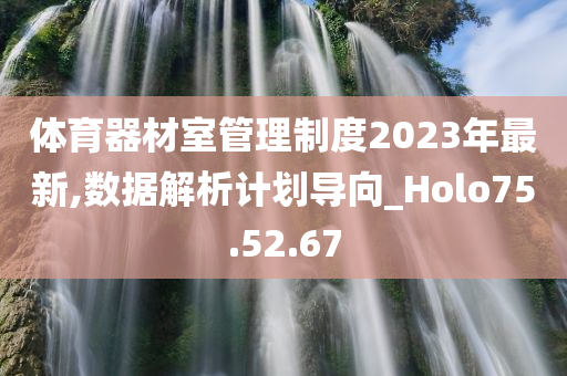 体育器材室管理制度2023年最新,数据解析计划导向_Holo75.52.67