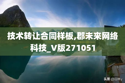 技术转让合同样板,郡未来网络科技_V版271051