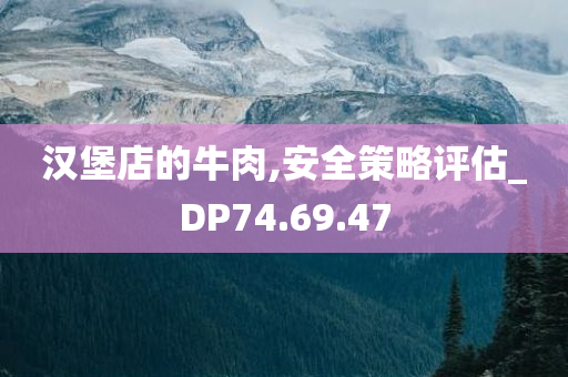 汉堡店的牛肉,安全策略评估_DP74.69.47