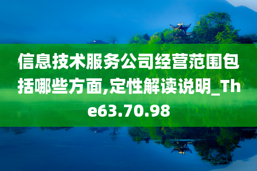 信息技术服务公司经营范围包括哪些方面,定性解读说明_The63.70.98