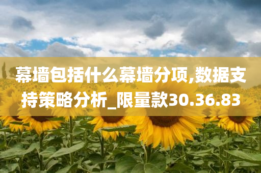 幕墙包括什么幕墙分项,数据支持策略分析_限量款30.36.83