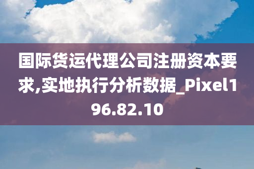 国际货运代理公司注册资本要求,实地执行分析数据_Pixel196.82.10