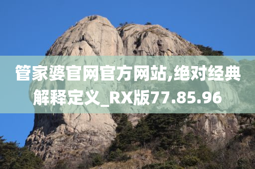 管家婆官网官方网站,绝对经典解释定义_RX版77.85.96