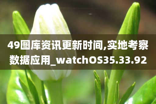 49图库资讯更新时间,实地考察数据应用_watchOS35.33.92