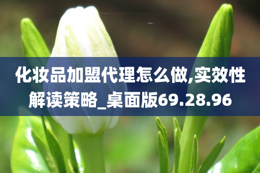 化妆品加盟代理怎么做,实效性解读策略_桌面版69.28.96