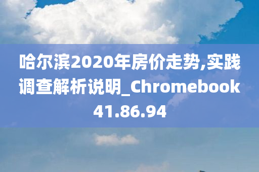 哈尔滨2020年房价走势,实践调查解析说明_Chromebook41.86.94