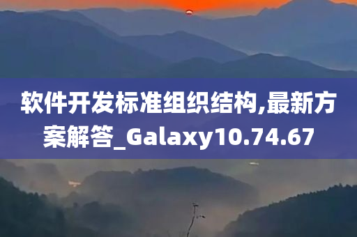 软件开发标准组织结构,最新方案解答_Galaxy10.74.67