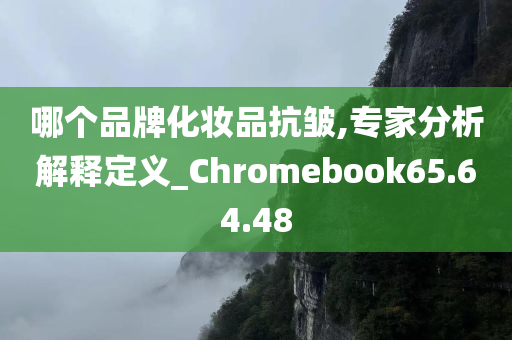 哪个品牌化妆品抗皱,专家分析解释定义_Chromebook65.64.48