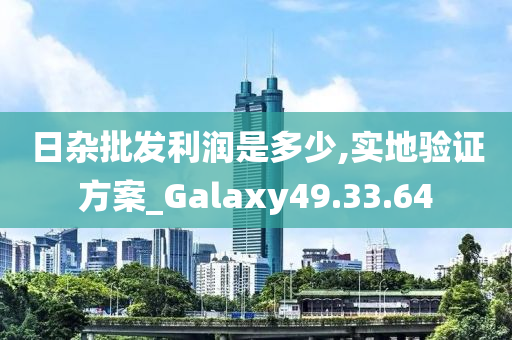 日杂批发利润是多少,实地验证方案_Galaxy49.33.64