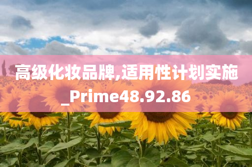 高级化妆品牌,适用性计划实施_Prime48.92.86