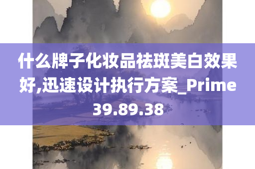 什么牌子化妆品祛斑美白效果好,迅速设计执行方案_Prime39.89.38