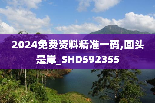 2024免费资料精准一码,回头是岸_SHD592355