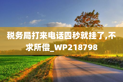 税务局打来电话四秒就挂了,不求所偿_WP218798