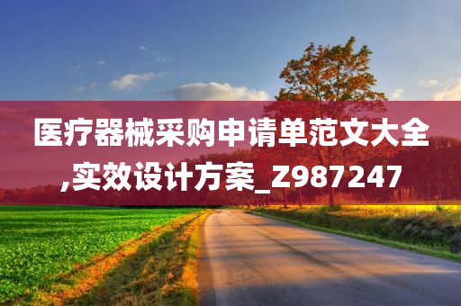 医疗器械采购申请单范文大全,实效设计方案_Z987247