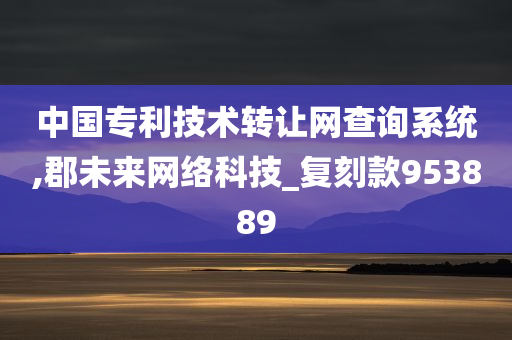 中国专利技术转让网查询系统,郡未来网络科技_复刻款953889