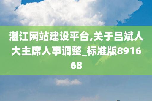 湛江网站建设平台,关于吕斌人大主席人事调整_标准版891668