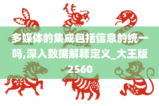 多媒体的集成包括信息的统一吗,深入数据解释定义_大王版2560